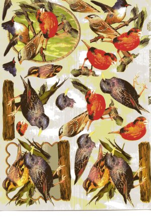 A4 Decoupage Sheet - Birds (504705)